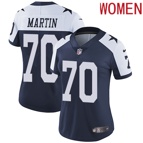2019 women Dallas Cowboys #70 Martin blue Nike Vapor Untouchable Limited NFL Jersey->women nfl jersey->Women Jersey